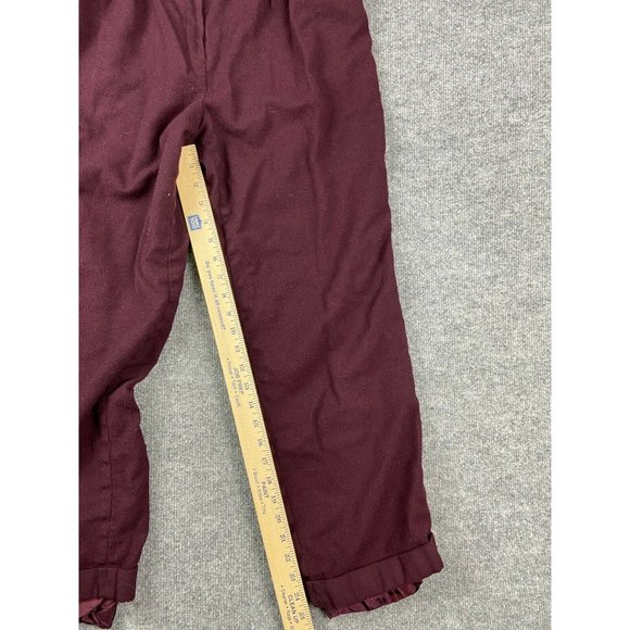 Vintage Rena Rowan for Saville Wool Dress Pants w/ Lining Women's 8 Maroon - Picture 5 of 8